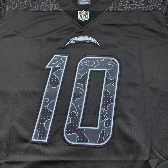 NFL Los Angeles Chargers No. 10 Black Jersey - Picture 3 of 7